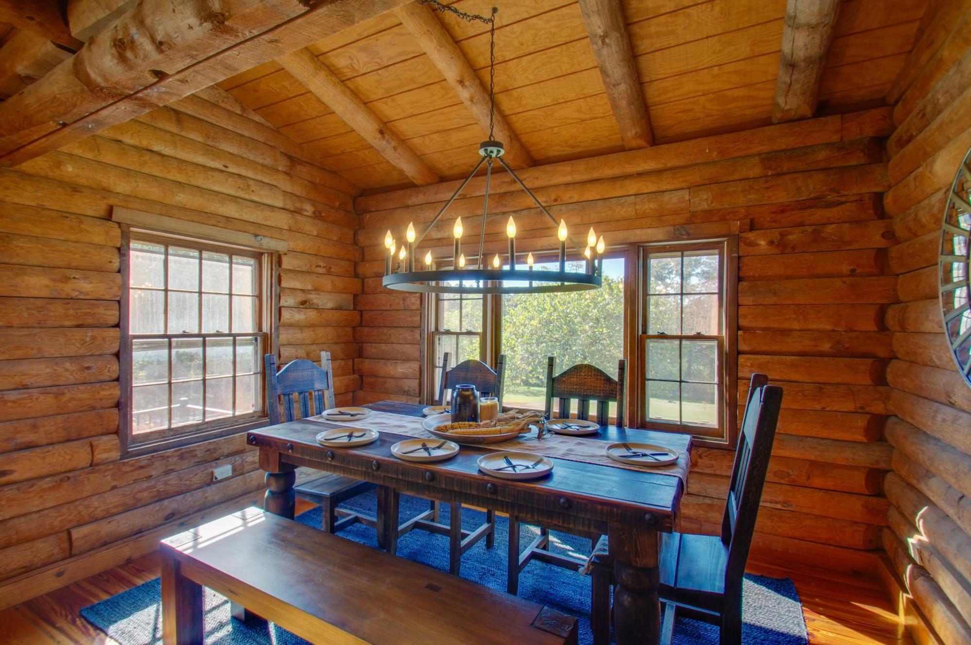 Cozy Log Cabin Getaway With Fire Pit And 3 Acres! Ruckersville Bagian luar foto